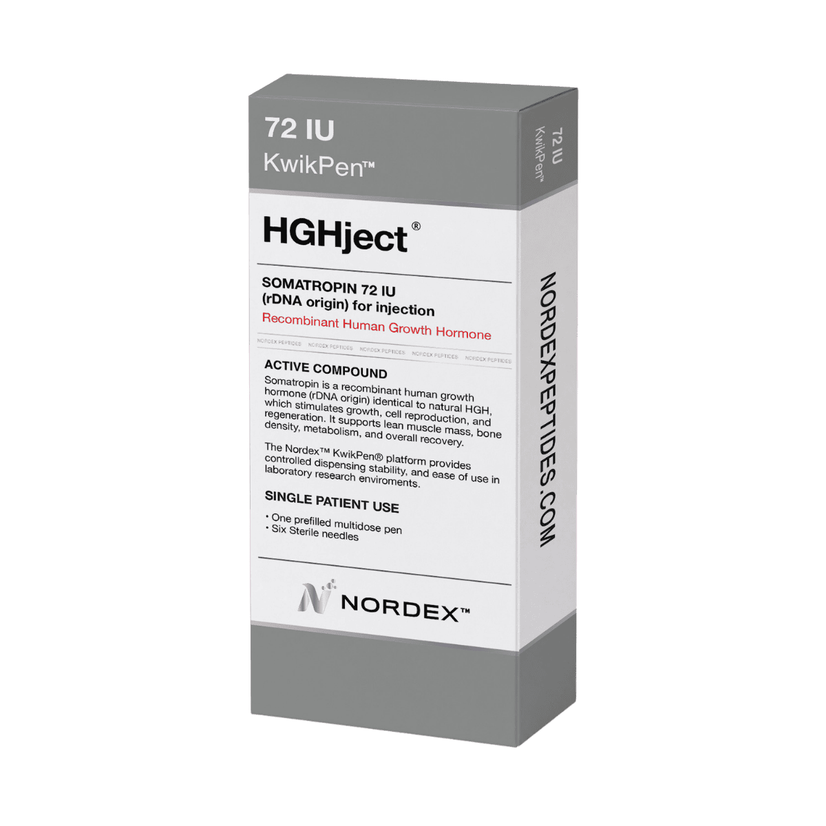 HGHject peptide pen for growth hormone
