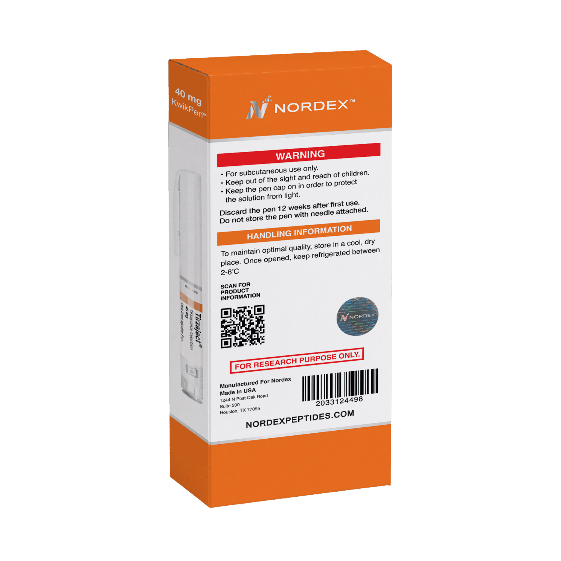 Tirzaject 2 Tirzepatide research peptide product